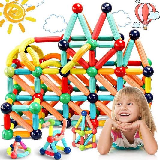 42-Piece 3D Magnetic Puzzle Set – Creative STEM Building Blocks