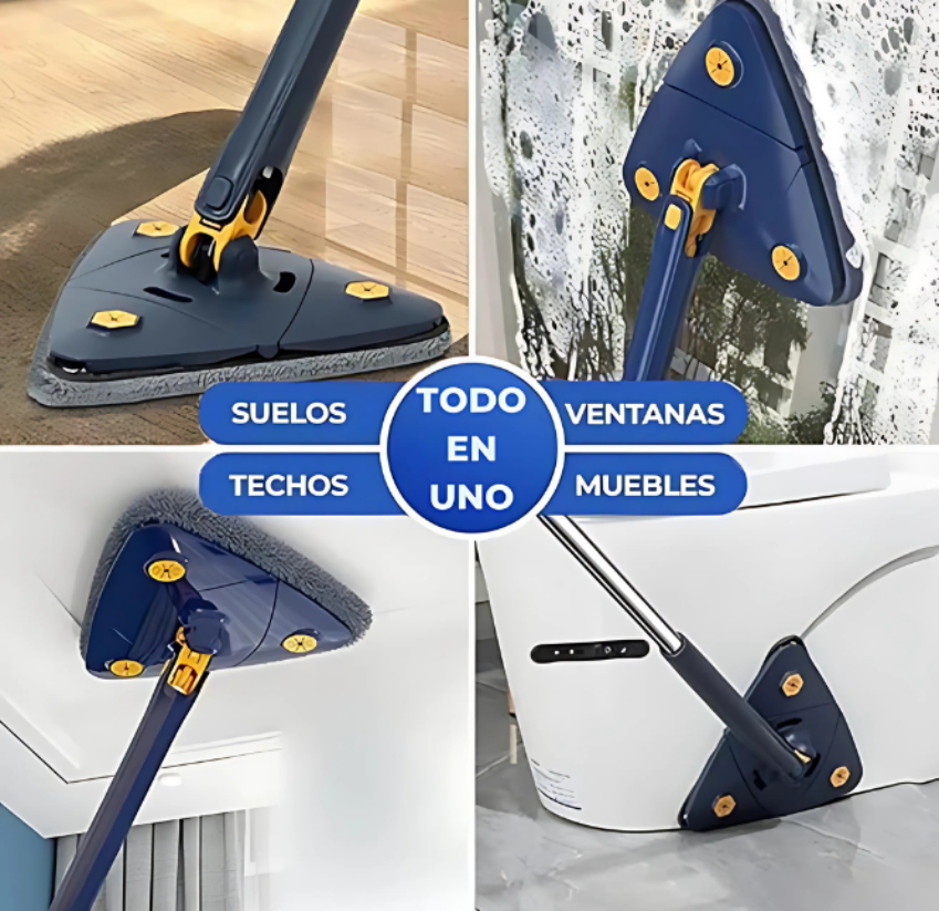 Fregona Rotatoria 360° – Limpieza Total en Cada Rincón + 2 Cambios Gratis