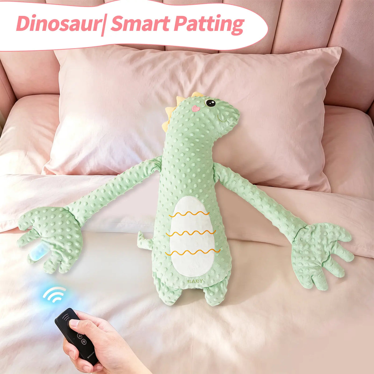 Poplid Soothing Giraffe Stuffed Animal - Unisex Large Cute Stuffed Animal with 3-Speed Adjustable Patting Modes, Ultra-Soft Skin-Friendly Fabric, Kids Toys for Home Décor & Cool Gifts for Kids