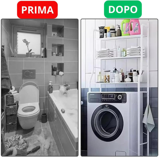 🔥 Estantería Organizadora Sobre Lavadora – Aprovecha Cada Centímetro con Estilo