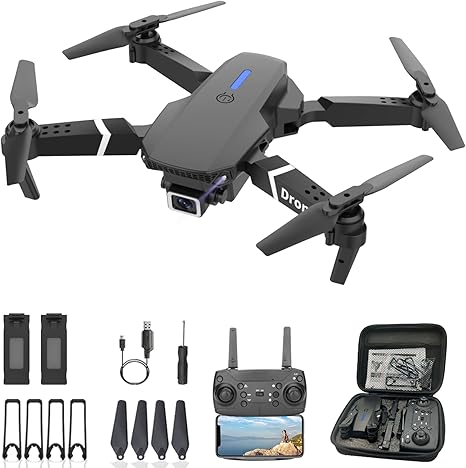 Dron W8 PRO MAX (modelo 988) con doble cámara 4K +Guía de introducción