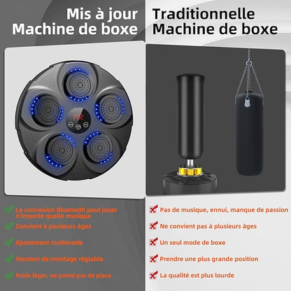 Máquina de Boxeo Inteligente YK-001 + Guantes Negros