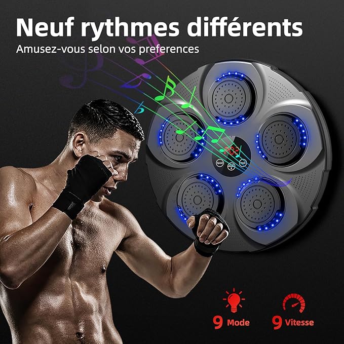 Máquina de Boxeo Inteligente YK-001 + Guantes Negros