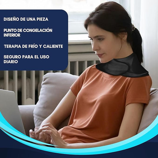 Almohadilla de gel reutilizable para cuello frío y calor