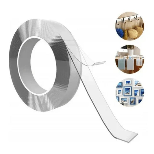 Cinta Doble Cara Lavable Y Reutilizable 3x1